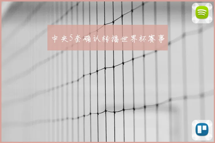 中央5套确认转播世界杯赛事